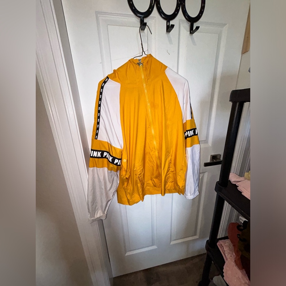 Yellow Windbreaker by Pink